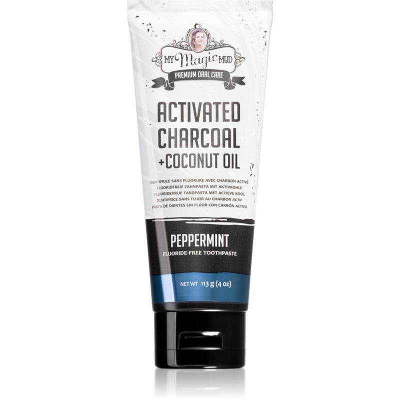 My Magic Mud Activated Charcoal Whitening Toothpaste With Activated Charcoal Flavour Peppermint 113 G