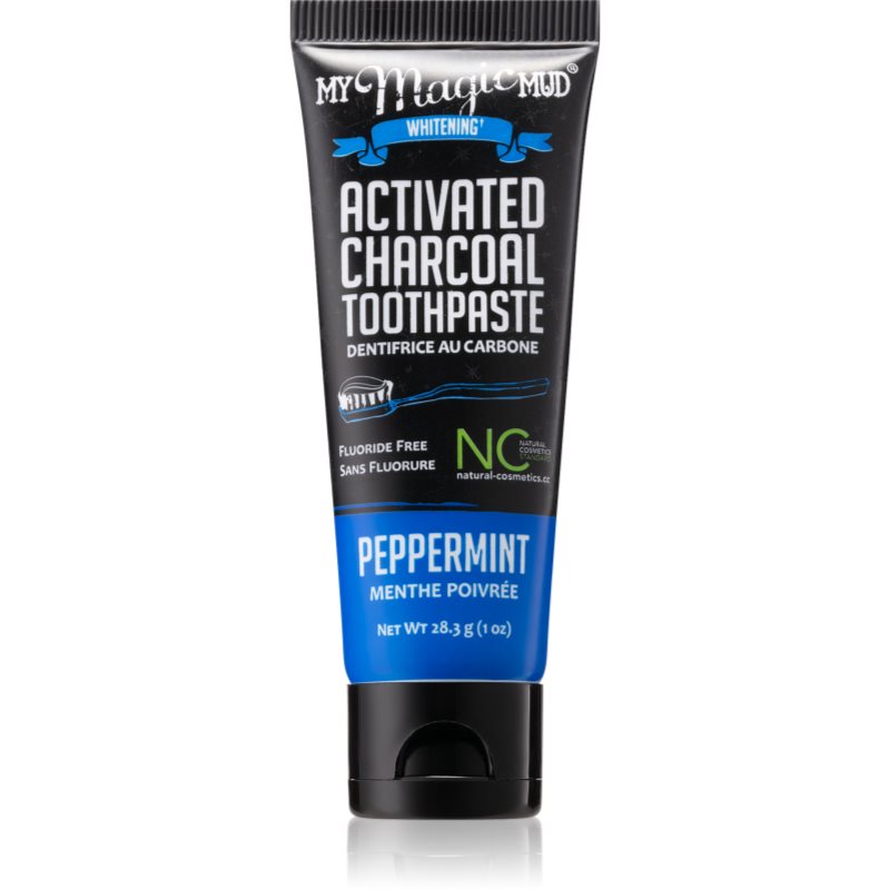 

My Magic Mud Activated Charcoal відбілююча зубна паста з вугіллям маленька упаковка присмак Peppermint