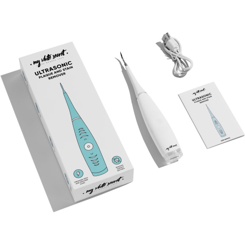 My White Secret Ultrasonic Plaque And Stain Remover Stain And Plaque Remover 1 Pc