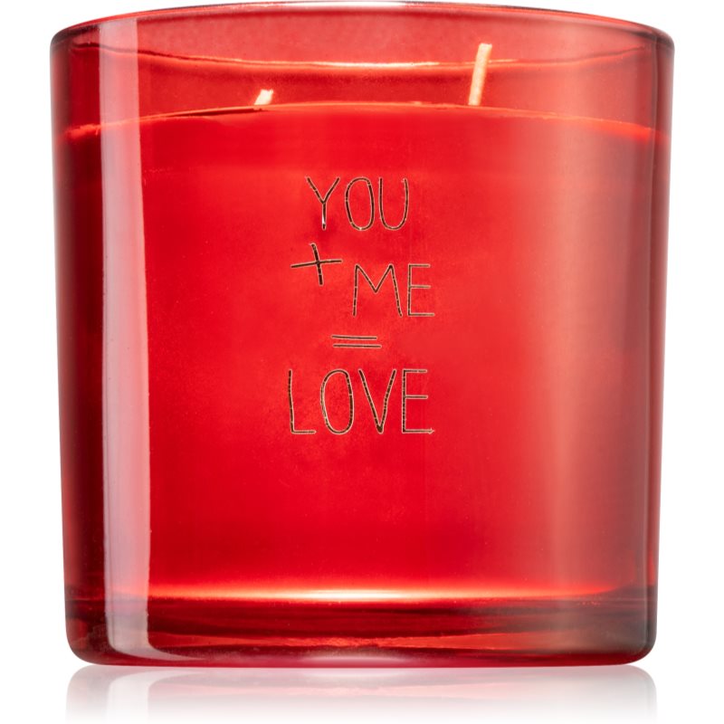 My Flame Unconditional You + Me = Love vonná svíčka 10x10 cm