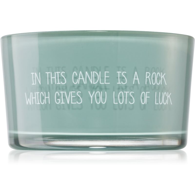 My Flame Candle With Crystal A Rock Which Gives You Lots Of Luck Scented Candle 11x6 Cm