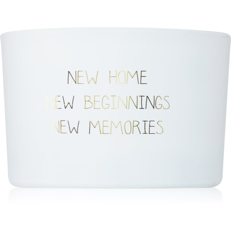 My Flame Fresh Cotton New Home, New Beginnings, New Memories mirisna svijeća 13x8 cm