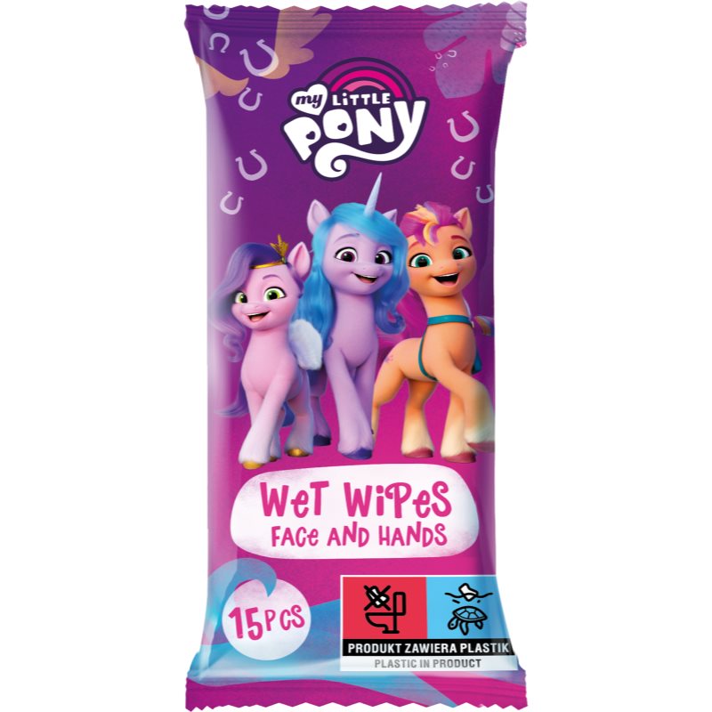 E-shop My Little Pony Wet Wipes vlhčené čisticí ubrousky pro děti 15 ks