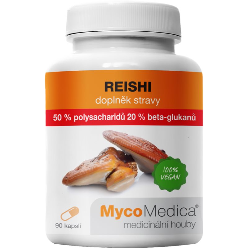 MycoMedica Reishi 50% polysacharidů 90 želatinových kapslí koupíte na Notino.cz
