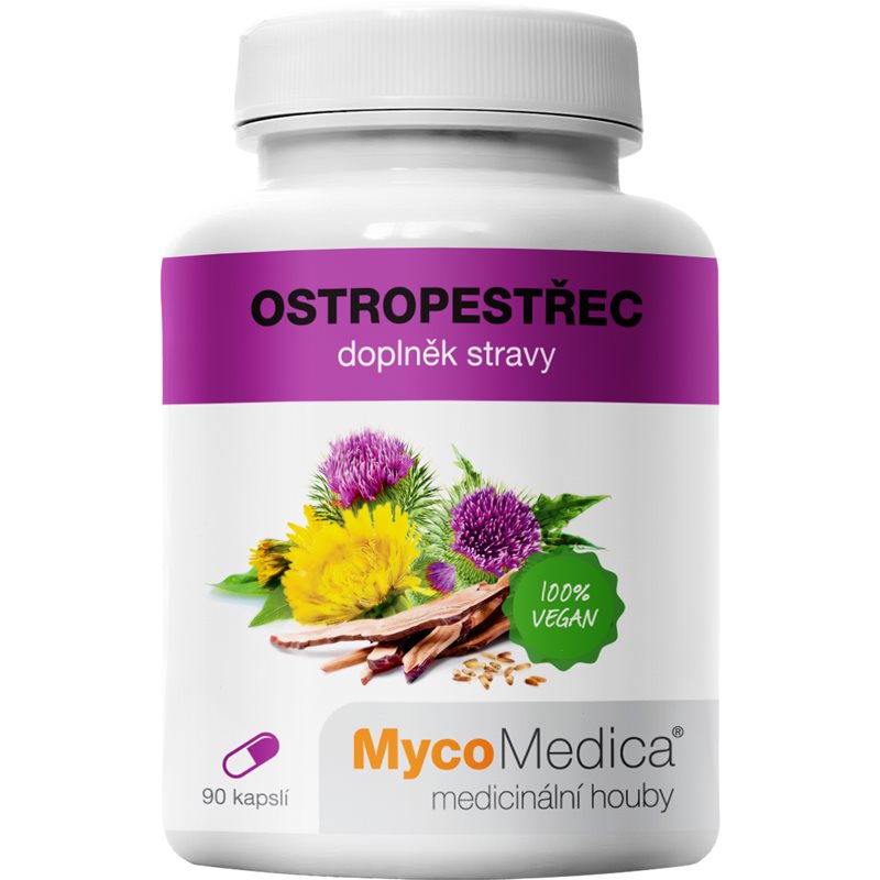 Mycomedica Ostropestřec + reishi + pampeliška 90 kapslí koupíte na Notino.cz