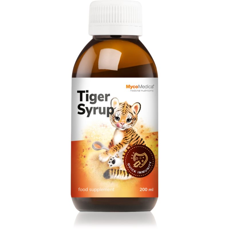 MycoMedica MycoMedica Tiger Syrup syrop z ekstraktami z grzybów leczniczych 200 ml