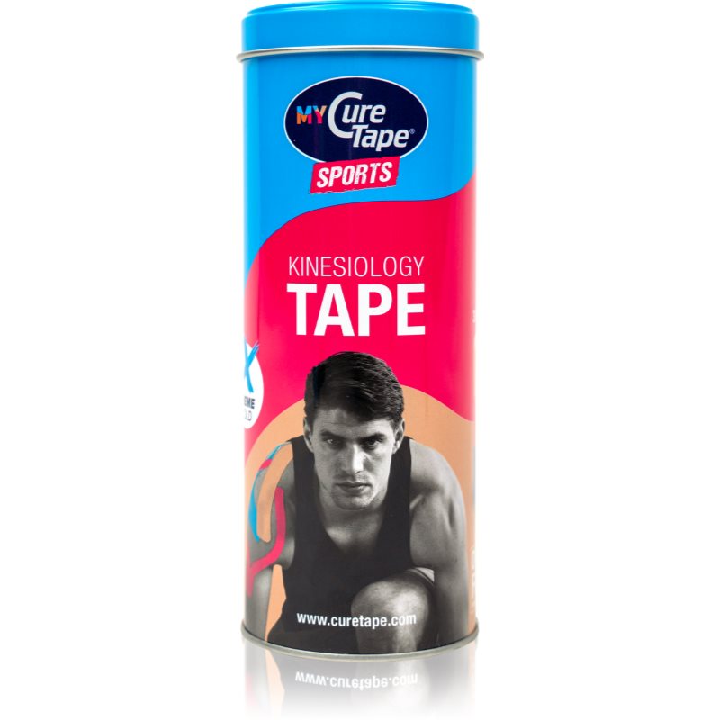 MyCureTape® Sports fixační tejpovací páska plechový box barva Blue, Beige, Pink