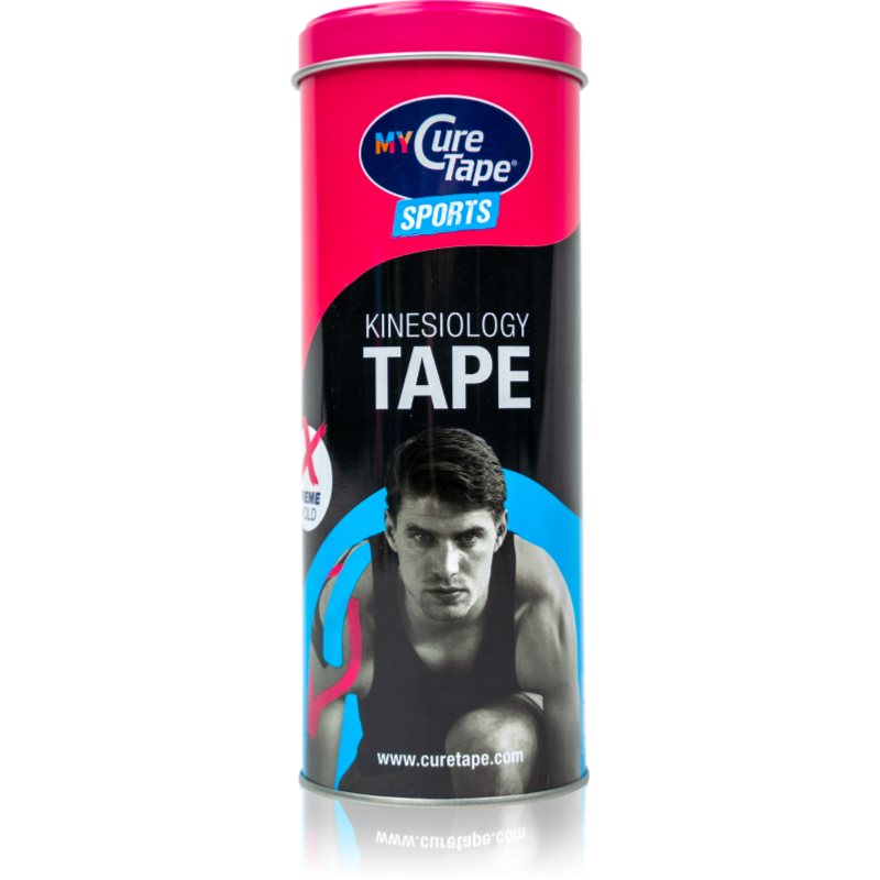 MyCureTape® Sports fixační tejpovací páska plechový box barva Pink, Blue, Black 3x2.5 m
