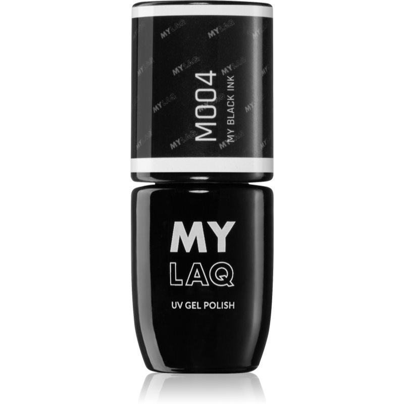 MYLAQ UV Gel Polish lac de unghii sub forma de gel culoare My Black Ink 5 ml