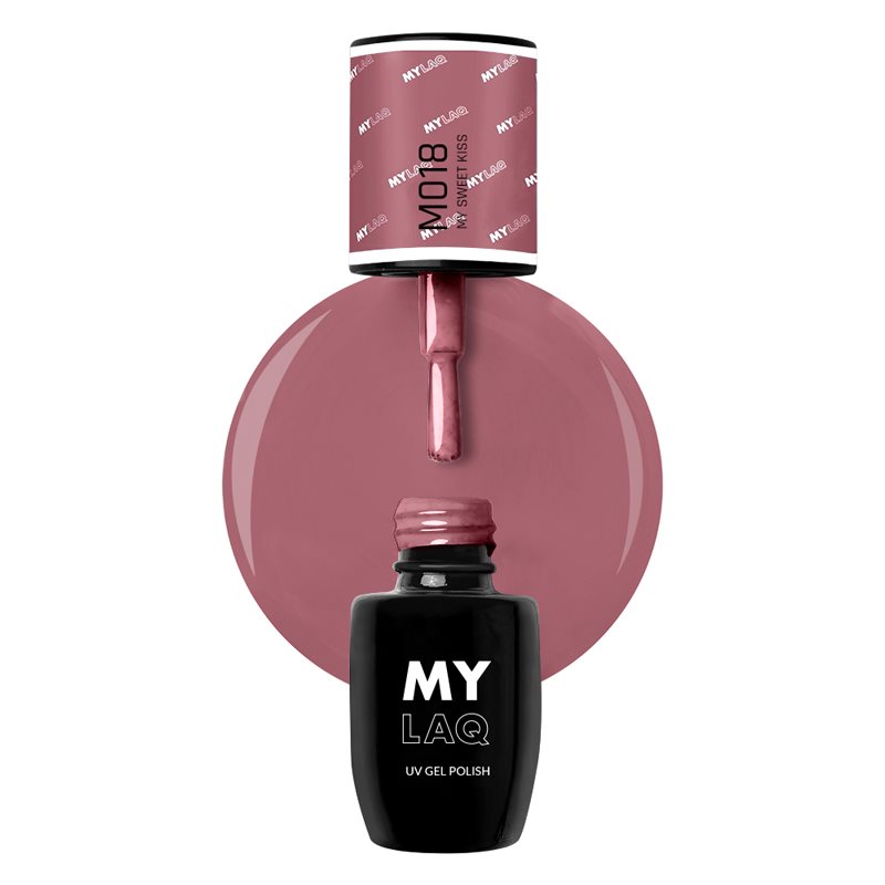 MYLAQ UV Gel Polish гелевий лак для нігтів відтінок My Sweet Kiss 5 мл