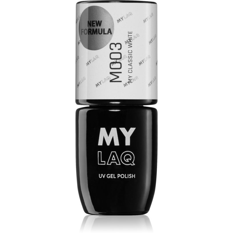 MYLAQ UV Gel Polish гелевий лак для нігтів відтінок My Classic White 5 мл