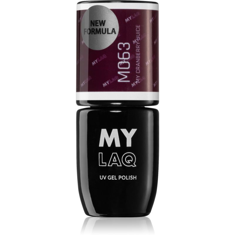 MYLAQ UV Gel Polish gel nail polish shade My Cranberry Juice 5 ml