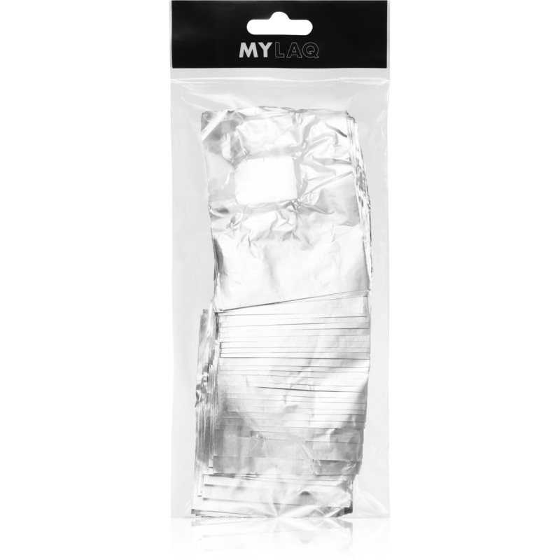 MYLAQ Foil Nails Wraps gelinio nagų lako valiklis 50 vnt.