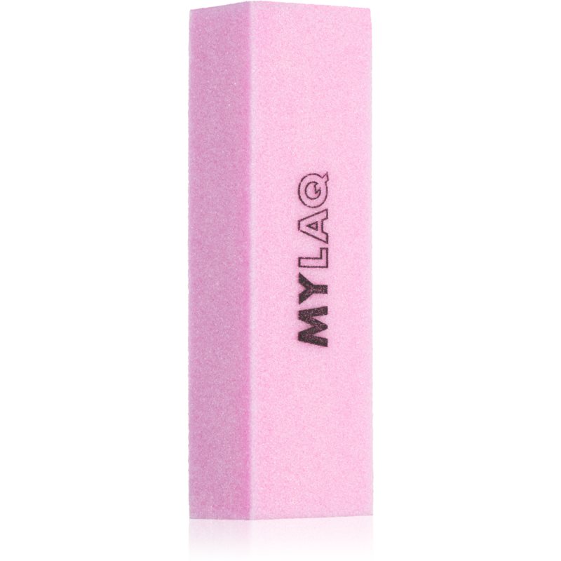 MYLAQ Polish Block Buffer Block For Nails Colour Pink 1 Pc