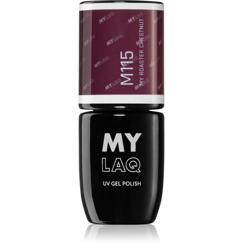 MYLAQ UV Gel Polish gel nail polish shade My Roaster Chestnut 5 ml
