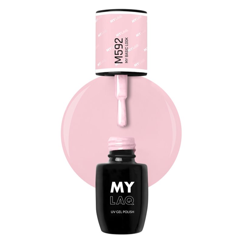 MYLAQ UV Gel Polish гелевий лак для нігтів відтінок My Basic Look 5 мл