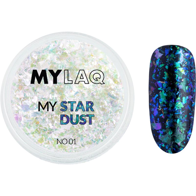 MYLAQ My Star Dust trblietky na nechty odtieň 01 0,2 g