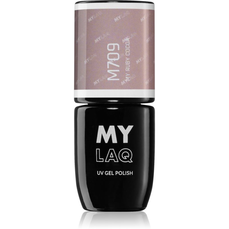MYLAQ UV Gel Polish гелевий лак для нігтів відтінок My Ruby Cocoa 5 мл