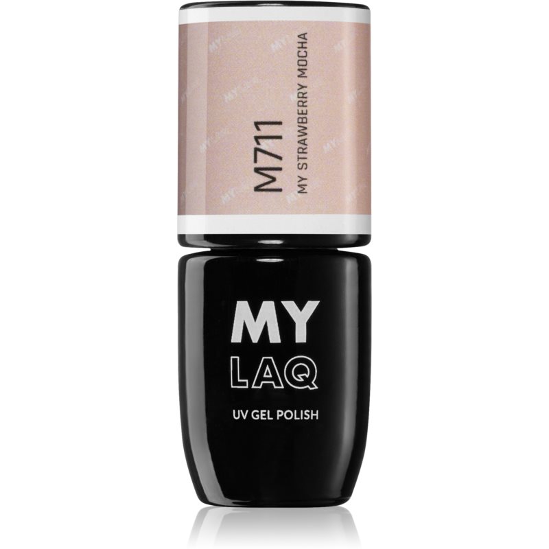 MYLAQ UV Gel Polish гелевий лак для нігтів відтінок My Strawberry Mocha 5 мл