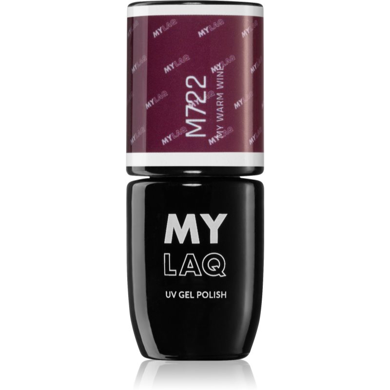 MYLAQ UV Gel Polish гелевий лак для нігтів відтінок My Warm Wine 5 мл