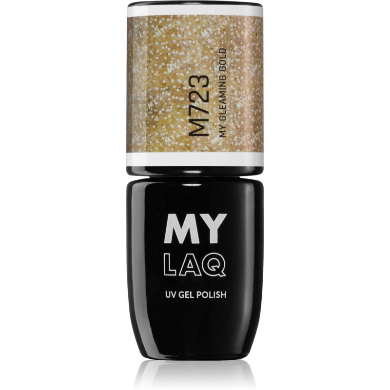 MYLAQ UV Gel Polish гелевий лак для нігтів відтінок My Gleaming Gold 5 мл