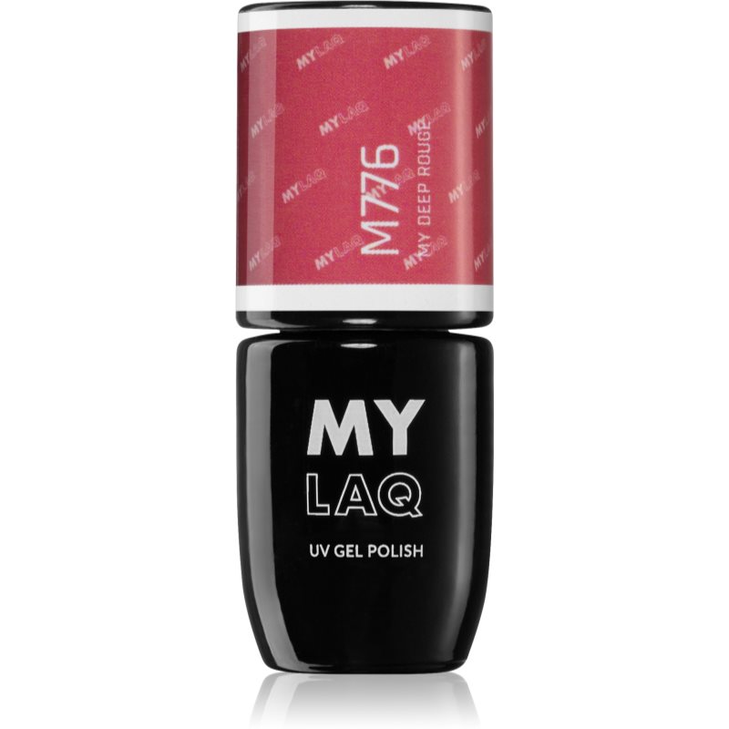 MYLAQ UV Gel Polish гелевий лак для нігтів відтінок My Deep Rouge 5 мл