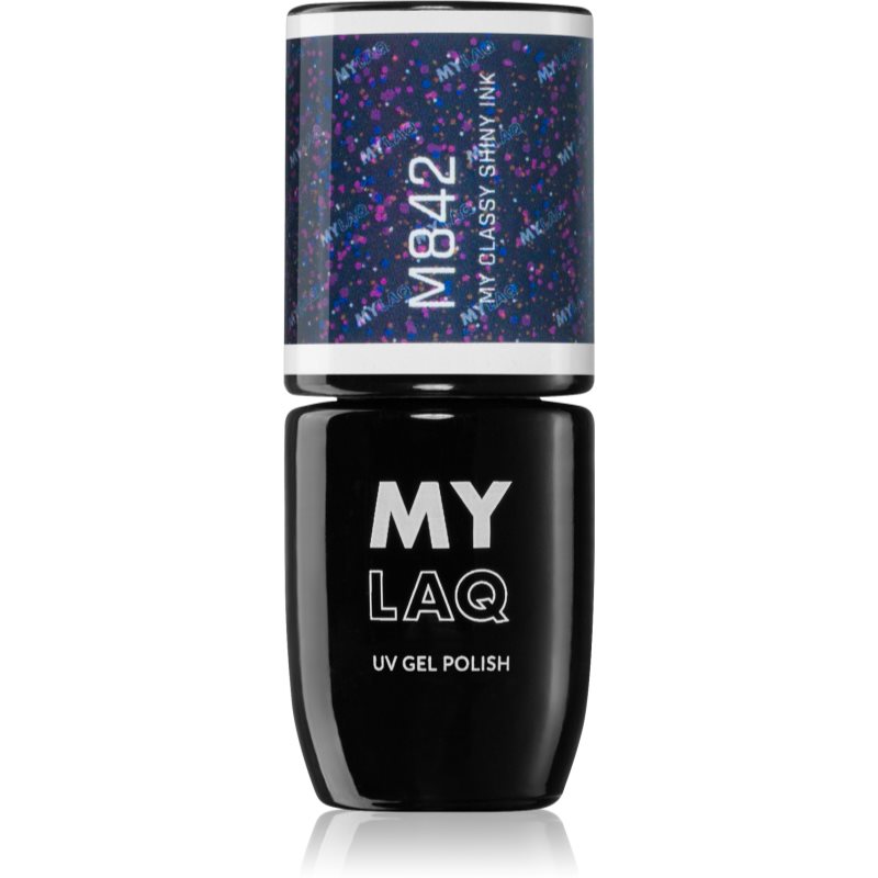 MYLAQ UV Gel Polish gel nail polish shade My Classy Shiny Ink 5 ml

