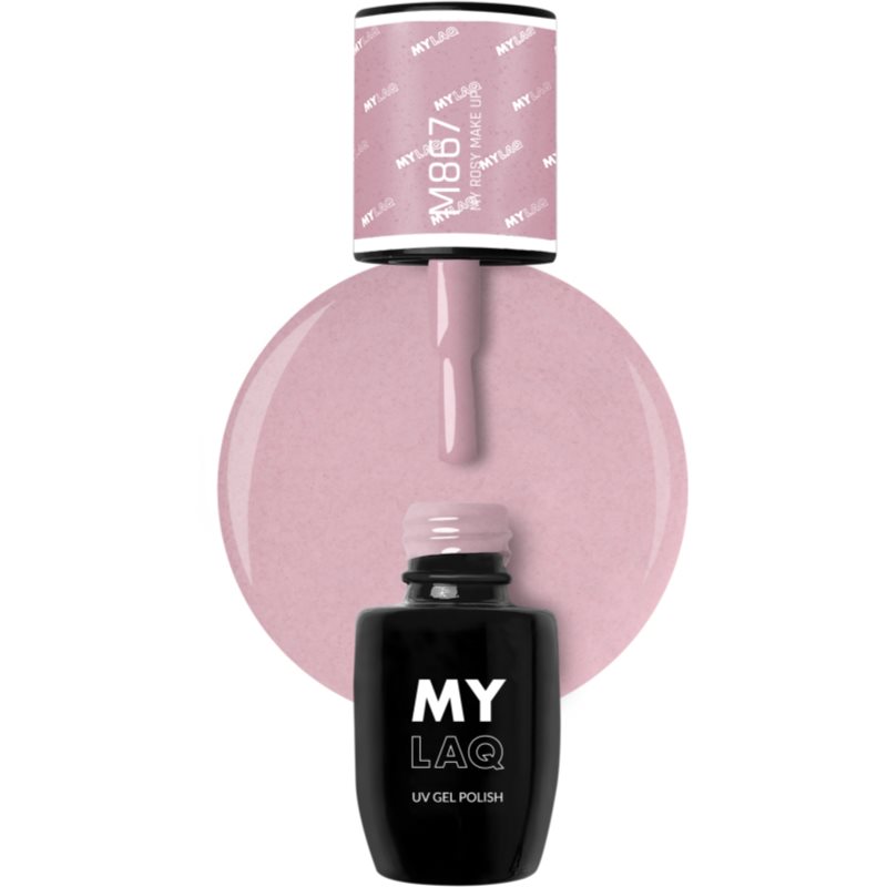 MYLAQ UV Gel Polish гелевий лак для нігтів відтінок My Rosy Makeup 5 мл