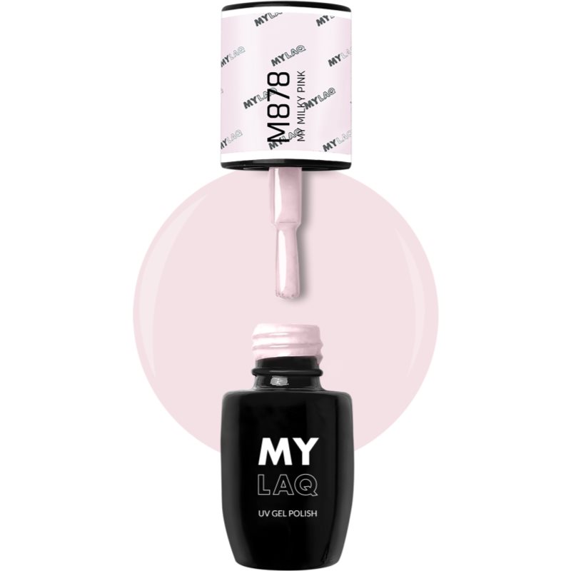 MYLAQ UV Gel Polish гелевий лак для нігтів відтінок My Milky Pink 5 мл
