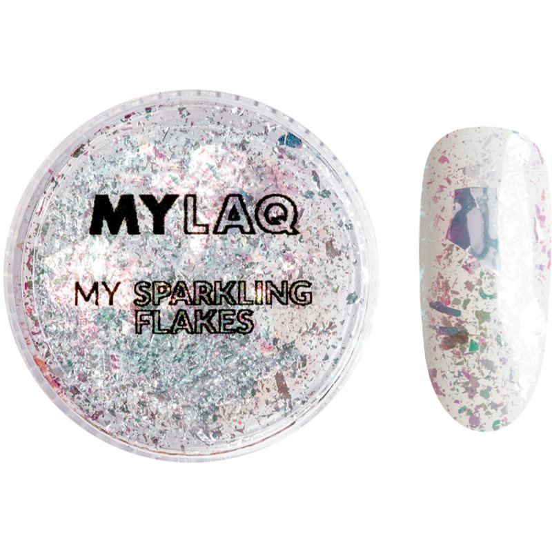 MYLAQ My Flakes Sparkling Glitzer für Nägel 0,1 g