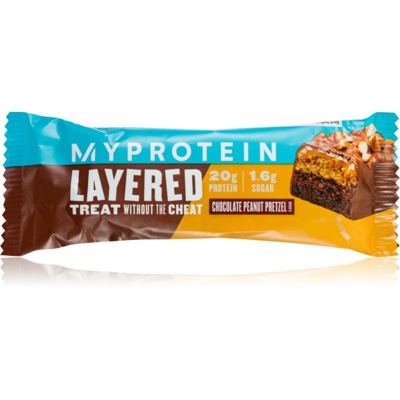 MyProtein Layered Protein Bar batonik białkowy smak Chocolate Peanut Pretzel 60 g
