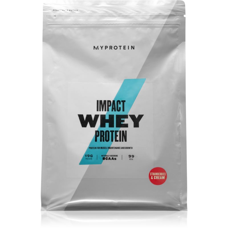 MyProtein Impact Whey Protein srvátkový proteín príchuť Strawberries & Cream 2500 g