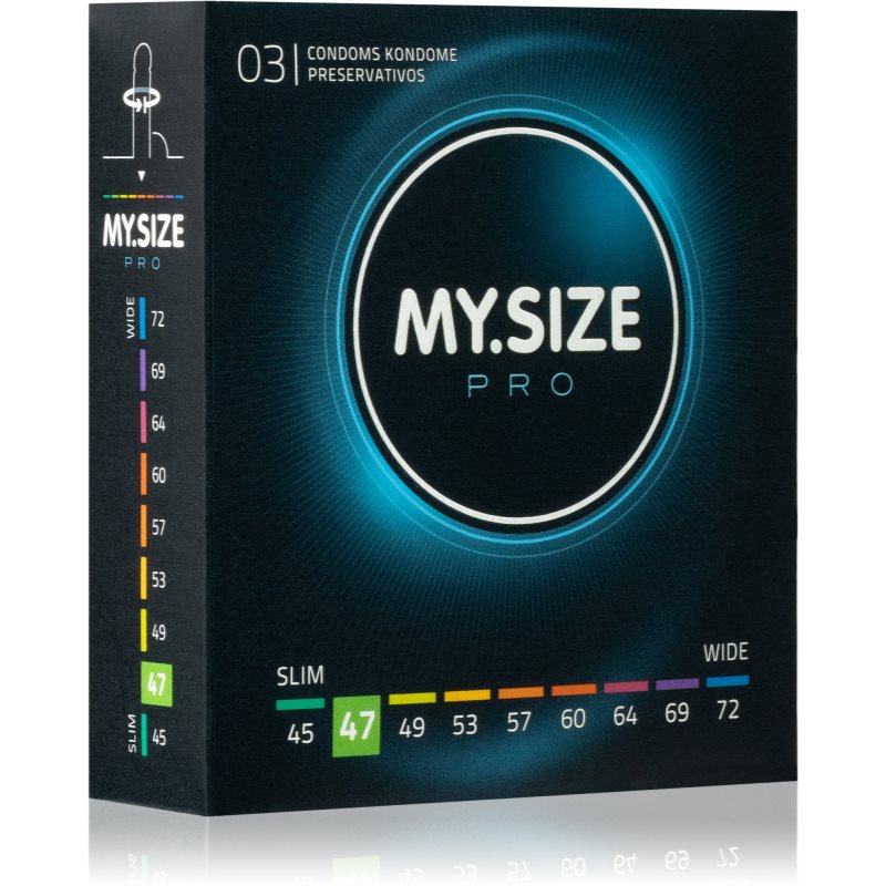 MY.SIZE 47mm Pro Préservatifs 3 Pcs