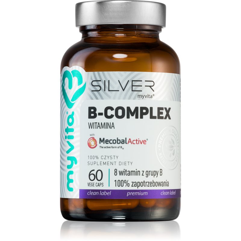 MyVita Silver B-complex witamina kapsułki na wsparcie układu odpornościowego 60 caps.