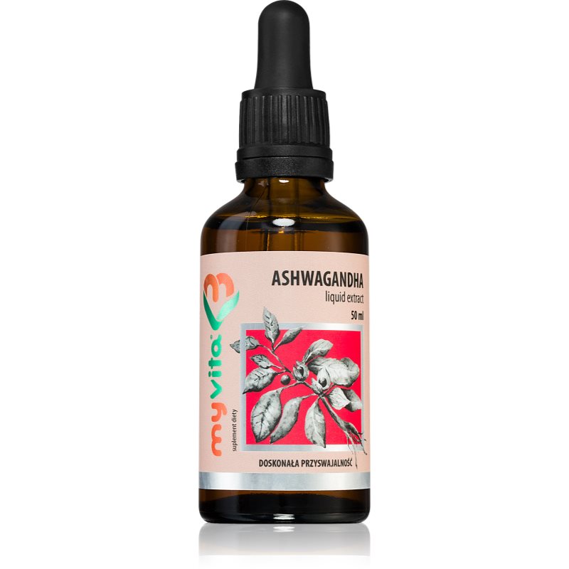 MyVita Ashwagandha Withamia somnifera krople na wsparcie układu odpornościowego 50 ml