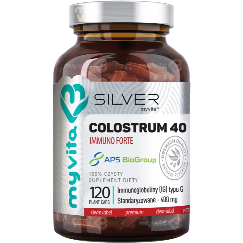 MyVita Silver Colostrum 40 Immuno Forte kapsułki na wsparcie układu odpornościowego 120 caps.