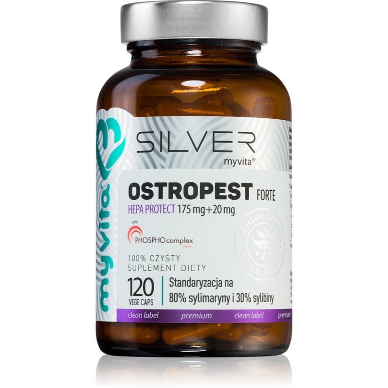 MyVita Silver Ostropest Forte kapsułki do wspomagania zdrowia wątroby 120 caps.