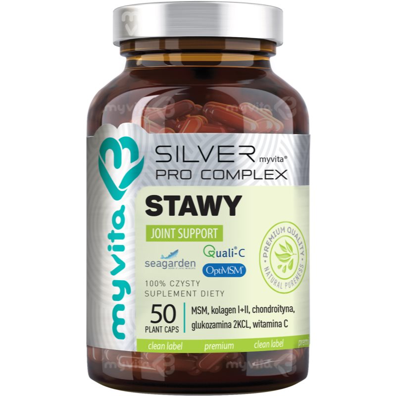 MyVita Silver Stawy Joint Support kapsułki z kolagenem z witaminą C 50 caps.