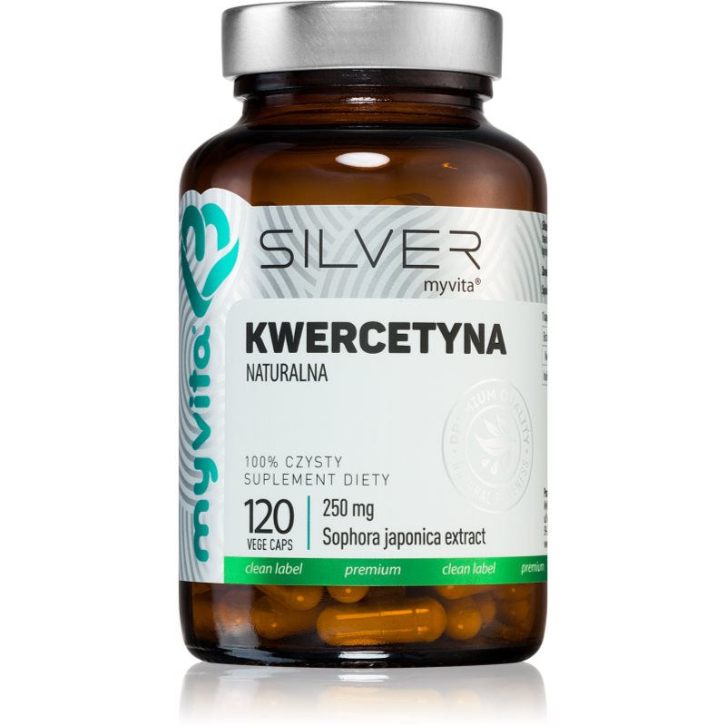 MyVita Silver Kwercetyna 250 mg kapsułki na wsparcie zdrowia fizycznego i psychicznego 120 caps.