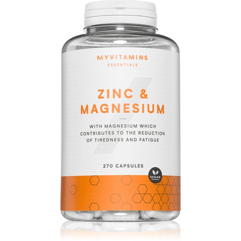 MyVitamins Essentials Magnesium & Zinc podpora správneho fungovania organizmu 270 cps