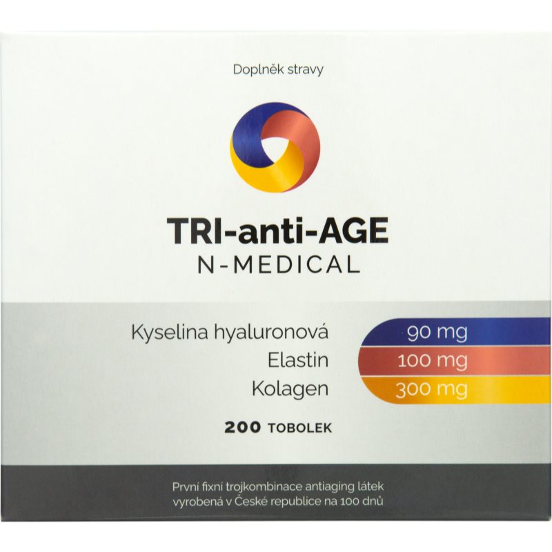 N-Medical TRI-anti-AGE tobolky pre krásne vlasy, pleť a nechty 200 ks