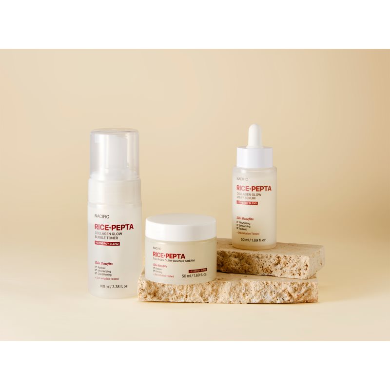 Nacific Rice + Pepta Collagen Glow Bubble Toner rozjasňujúce pleťové tonikum s hydratačným účinkom 100 ml (obrázok 6)