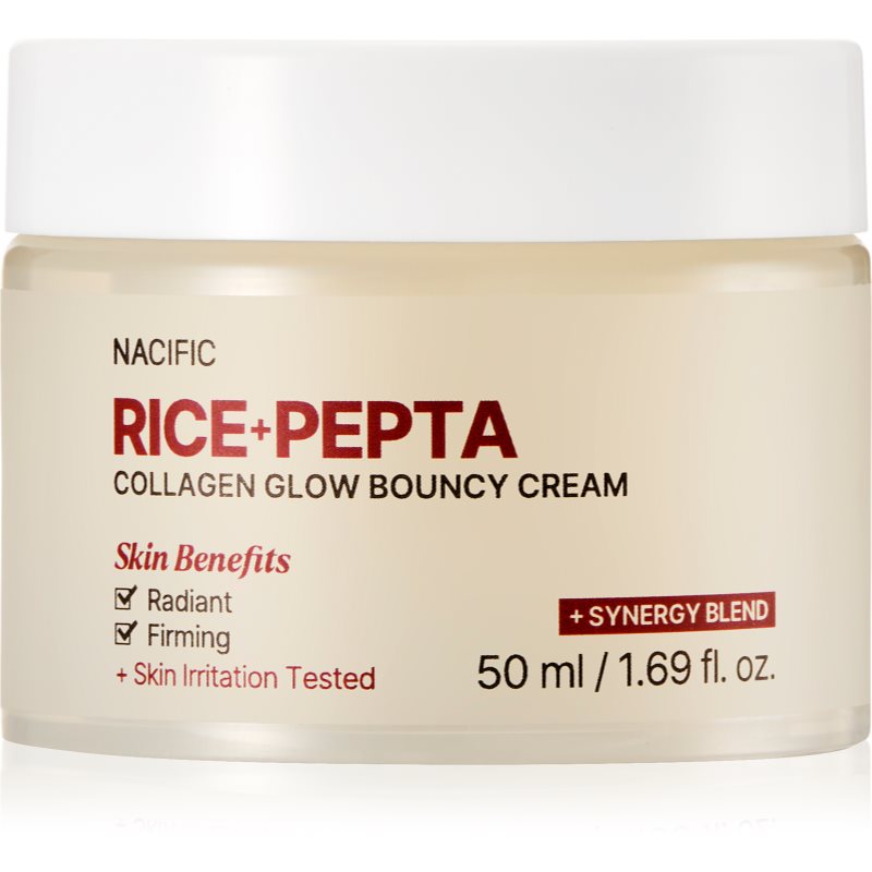 Nacific Rice   Pepta Collagen Glow Bouncy Cream brightening face cream with moisturising effect 50 ml