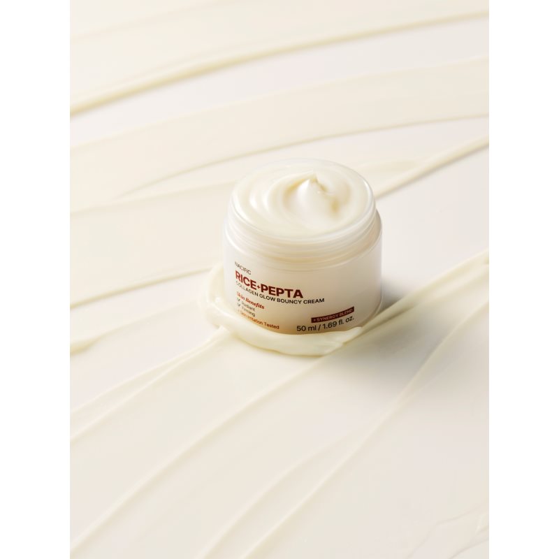 Nacific Rice + Pepta Collagen Glow Bouncy Cream aufhellende Gesichtscreme mit feuchtigkeitsspendender Wirkung 50 ml (Bild 6)