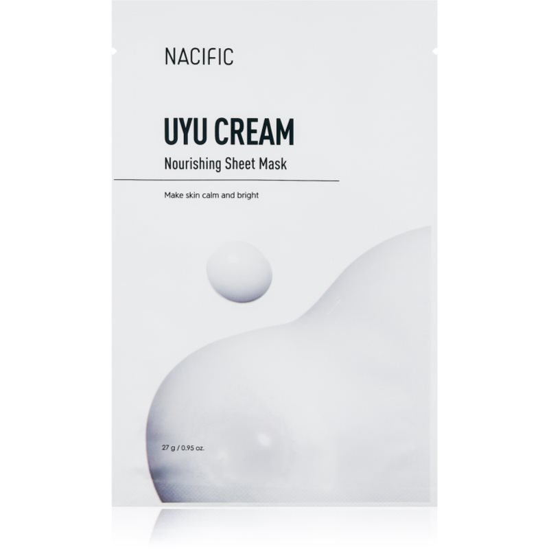 Nacific Uyu Cream Nourishing Mask Pack intenzívne hydratačná pleťová maska s upokojujúcim účinkom 10x27 g