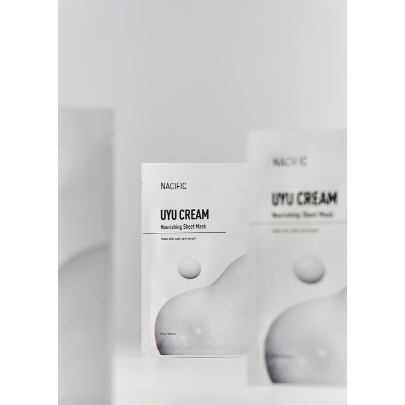 Nacific Uyu Cream Nourishing Mask Pack intensiv feuchtigkeitsspendende Gesichtsmaske mit beruhigender Wirkung 10x27 g (Bild 4)