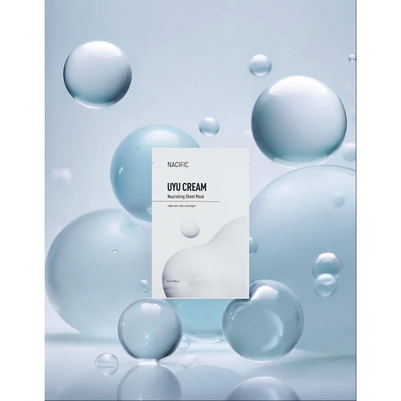 Nacific Uyu Cream Nourishing Mask Pack intensiv feuchtigkeitsspendende Gesichtsmaske mit beruhigender Wirkung 10x27 g (Bild 7)