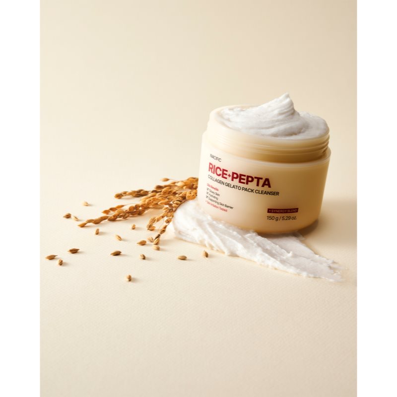 Nacific Rice + Pepta Collagen Gelato Pack Cleanser feuchtigkeitsspendendes Reinigungsgel zur Kräftigung der Hautbarriere 150 g (Bild 4)
