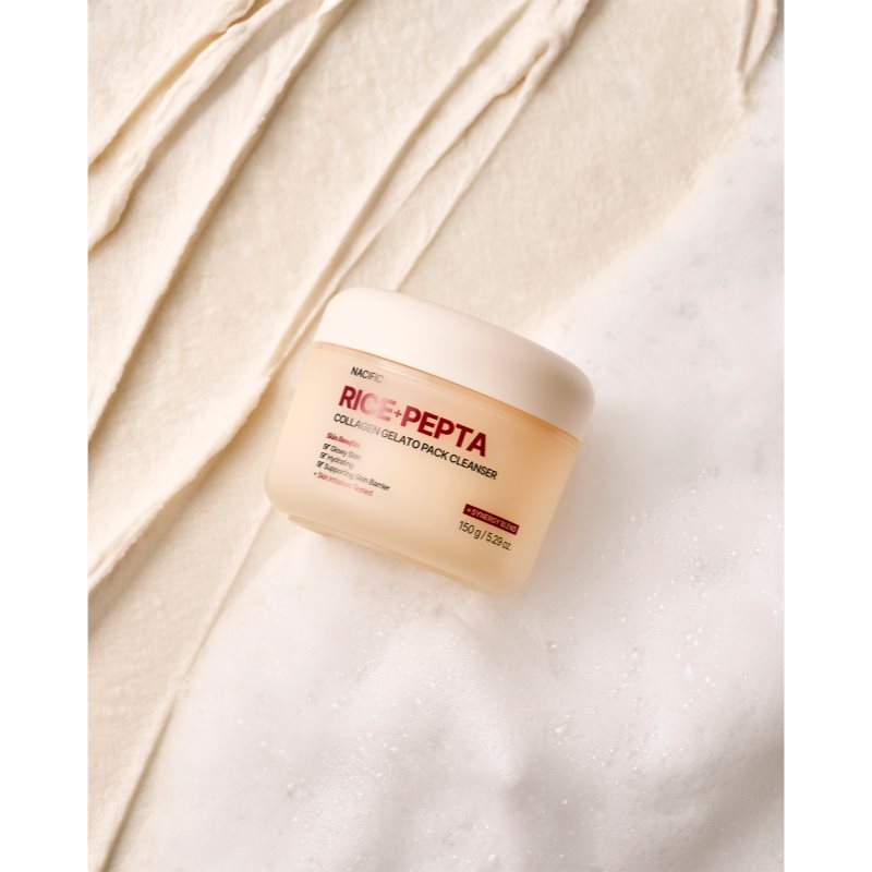 Nacific Rice + Pepta Collagen Gelato Pack Cleanser feuchtigkeitsspendendes Reinigungsgel zur Kräftigung der Hautbarriere 150 g (Bild 6)