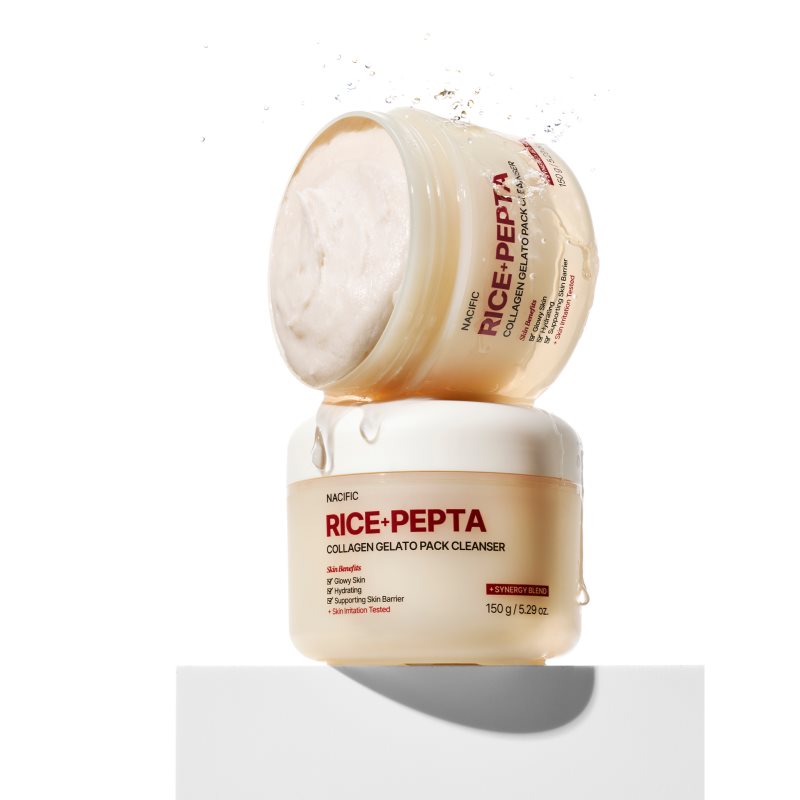 Nacific Rice + Pepta Collagen Gelato Pack Cleanser feuchtigkeitsspendendes Reinigungsgel zur Kräftigung der Hautbarriere 150 g (Bild 7)
